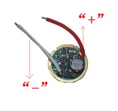 Single Mode 3.7V-18V 17MM Flashlight Driver Circuit Board for 10W LED Bulb