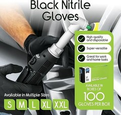 Inspire Black Nitrile Disposable Gloves | 4.5 Nitrile Disposable Safety Medical