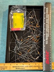Mix Lot of Capacitors Resistors Inductors Diodes Amperex 100ct