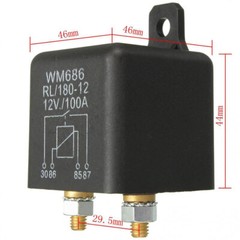 2PCS 12V 100Amp 4-Pin Heavy Duty ON/OFF Switch Split Charge Relay For Auto Boat