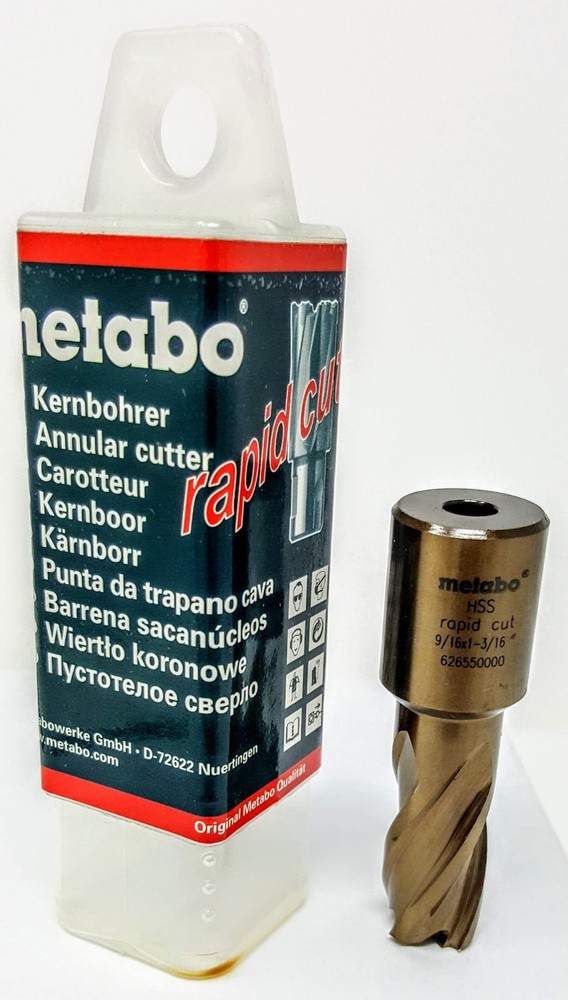 METABO 626550000 HSS 9/16″ X 1 3/16″ Long HSS Annular Cutter