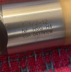 1-1/2-12 Tap HSG H4 TiN 6-Flute USA 🇺🇸 NOS
