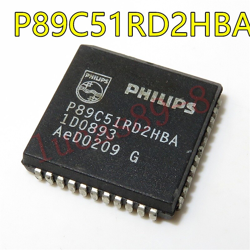 5PCS P89C51RD2HBA 89C51RD2 PLCC44 80C51 8-bit US &ex