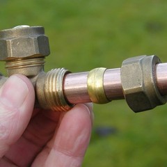 50 Pcs Brass Compression Fitting, 1/4″ Tube OD Compression Sleeves Ferrules B…