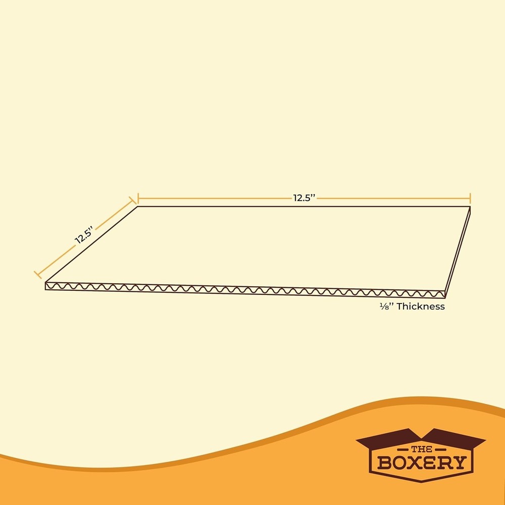 200 12.25×12.25 LP Cardboard Corrugated Pads Inserts Filler Sheet 12.25 x 12.25