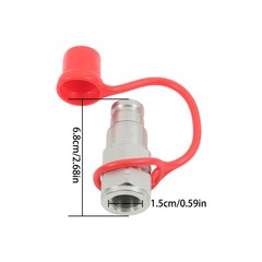 3/8 Flat Face Hydraulic Quick Connect Male Coupler 3/8 NPT Thread Heavy Duty