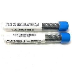 ARCH 3/8 5FL Double End Corner Radius End Mill .07R Solid Carbide AlTiN NEW
