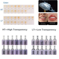 5Pcs/Box Dental C14 Glass Ceramic Lithium Dislicate Blocks Cerec CAD CAM