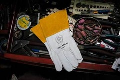 Tillman 1328 Top Grain Pearl Goatskin Leather TIG Protective Welding Gloves S-XL