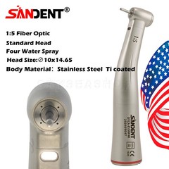 NSK Style Dental 1:1/1:5/20:1 Fiber Optic LED Contra Angle Handpiece SANDENT CE