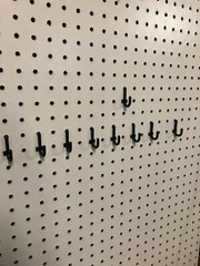 Plastic Pegboard Hooks Lowercase j-Hooks for peg boards 100 pieces MADE IN USA