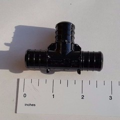 25 PIECES 3/4″ PEX TEE POLY ALLOY LEAD FREE CRIMP PLASTIC FITTINGS – NSF, CUPC