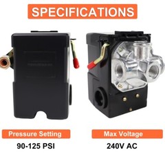 Pressure Switch Manifold Regulator Gauges Air Compressor Pressure Switch Control