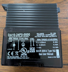 Watlow Din-a-mite DA10-24F0-0000 Solid State Power Control, 4 – 20ma Used