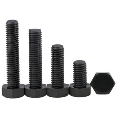 M8 – 1.25 Black Nylon Hex Bolts Full Thread Hex Cap Head Plastic Screws DIN 933