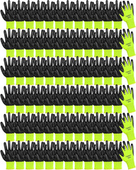 PU Coated Gloves Bulk, Reusable Rubber Safety Gloves for Men Women Work Warehous