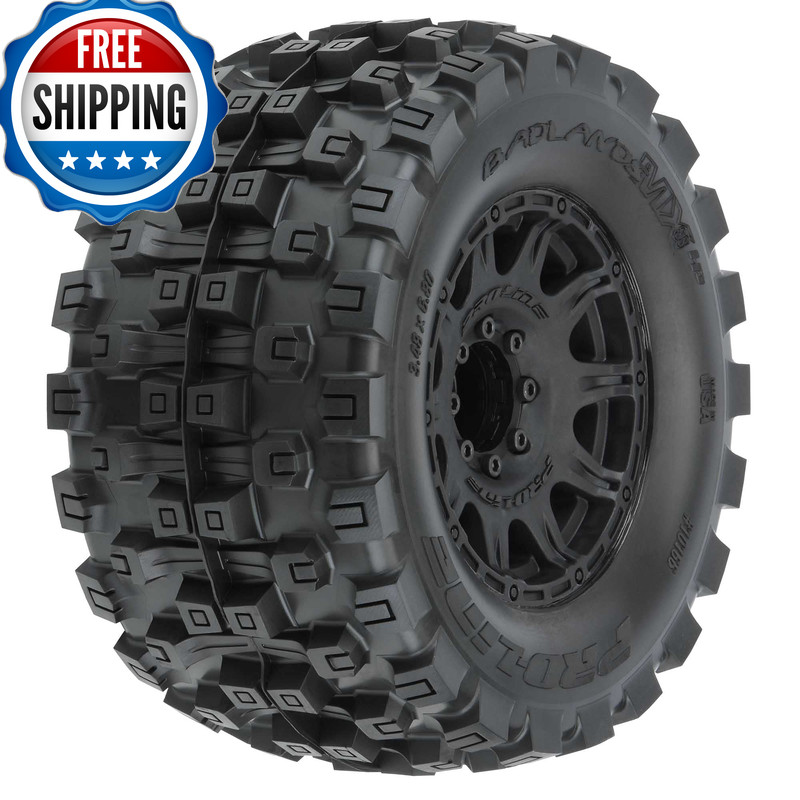 Pro-Line Racing Badlands Mx38 Hp 3.8 Beltd Mtd Raid 8X32 17Mm F/R Pro1016610 Rc