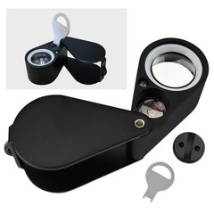 20x Magnifier Jewelry Loupe LED UV 21mm Triplet Lens Magnification Power