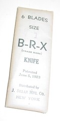 Vintage Knife J. Sklar B-R-X Scapel Blades Craft Tool Lot 18 New York USA NOS