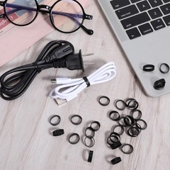 150 Pieces 0.5 Inch Small Elastic Silicone Rubber Bands Black Strong Rubberba…