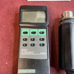 SPER SCIENTIFIC 840062 Digital Torque Meter W/ CASE & INSTRUCTIONS POWERS UP