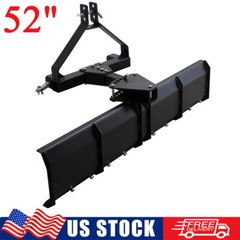 52″ 3 Point Rear Grading Blade for Tractor Cat 0 Cat 1 Scrpaer Heavy Duty Steel