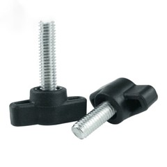M4 M5 M6 M8 Clamping Thumb Screw T Bolts Black Butterfly Plastic Tee Wing Knob