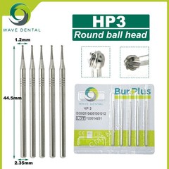 US WAVE Dental Burs Tungsten Carbide Burs HP 2.35mm Straight Low Speed Burs 5Pcs