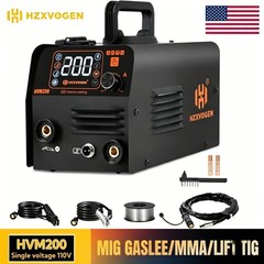 HZXVOGEN HVM200 Digital Display ARC Welding Machine 110V Small Portable Welder