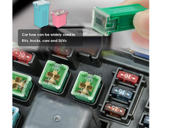 36Pcs JCase Fuse Assortment Kit Low Profile Box Shaped 20A 30A 40A 50A 60A 80A