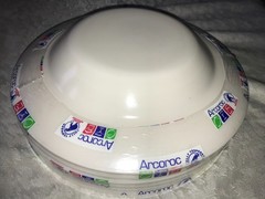NOS Rare SET of 6 ARCOROC Off-White HOTELIERE 11¼”Diam Large Rim PASTA Soup BOWL