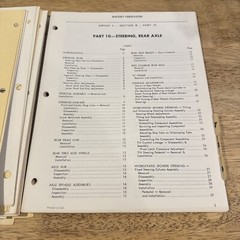 Vintage Massey Ferguson MF 300 Combine Service Manual 19966/1967