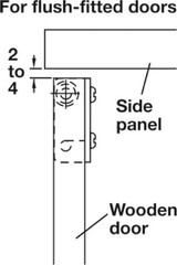 Simplex Concealed Hinge – Black