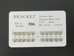 100Packs Dental Orthodontic Metal Brackets Mini Roth 022 345 hooks Mesh Base