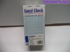 Qty = 20 Books (2 Packs x 10): Royal Green Guest Check 2 Part Carbon GC6000-2