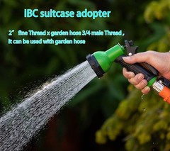250 Gallon IBC Water tote Hose Adapter, IBC Drain Adapter,Water Hose Male Ada…