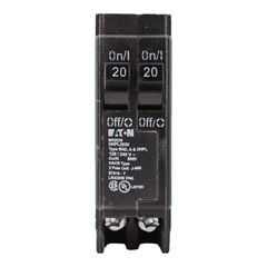 NEW Eaton BR2020 20 Amp Double Pole 240V Plug-In Standard Trip Circuit Breaker