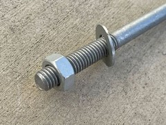 Sandbaggy 1/2″ x 8″ Threaded Concrete Anchor L-Bolts – Hot Dipped Galvanized