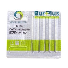Wave Dental Carbide Burs High Speed FG 556 557 557L 558 Straight Fissure 1.6mm