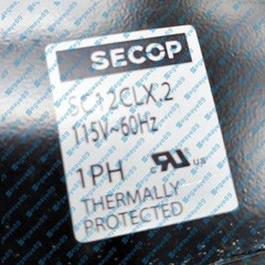 One New SECOP Compressors SC12CLX.2 115V R404a/R507 LBP/MBP 1/2 HP