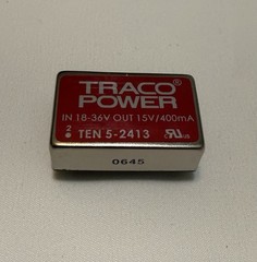 Brand New 1 PC TEN 5-2413 TRACO POWER DC DC CONVERTER 15V 6W ROHS 400mA Tested