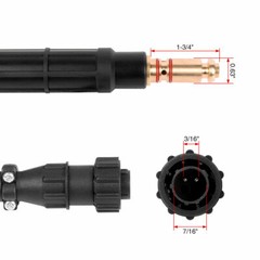 FLEXNECK  MIG Welding Gun 100A 10′ K530-6 Replacement Torch for Lincoln 100L