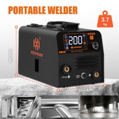 3-in-1 MIG Welder 200Amp Flux MIG/Lift TIG/MMA 110V Heavy Duty Welding Machine