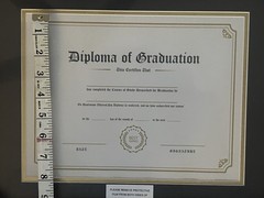 Diploma Certificate Frame 8.5”x11” / 11”x14” Black and Gold Matte