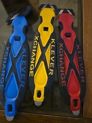 KLEVER CUTTER ~ X-CHANGE ~ SAFETY CUTTER ~ BOX CUTTER ~ Lot Of 3