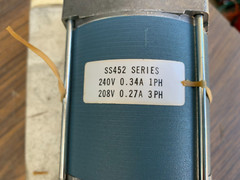 Superior Electric SS452ETG5 Slow Syn Motor Synchronous Stepping 208-240V USA