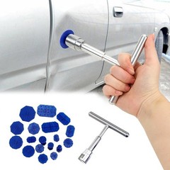 19 PCS Car Dent Repair Tool, T-Shaped Puller Handle Lifter + 18 Suction Cups of
