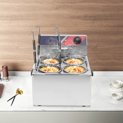 Commercial Pasta Cookers Electric Noodle Cooking Machine w/ 4* Strainer Baskets