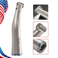 SANDENT Dental 1:1 Fiber Optic LED Contra Angle Handpiece Push Button E-type DT