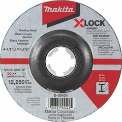 Makita E-00424 X-LOCK 4-1/2″ x 1/4″ x 7/8″ Abrasive Grinding Wheel